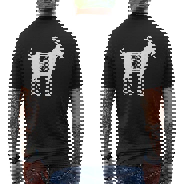 Goat 51 GOATナンバーフィフティワンヤギ メンズTシャツ バックプリント