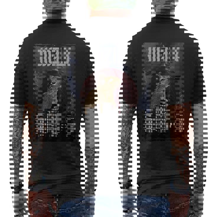 Goozilla オクトドン デグス グッズ おもしろ デグー ことわざ メンズTシャツ バックプリント