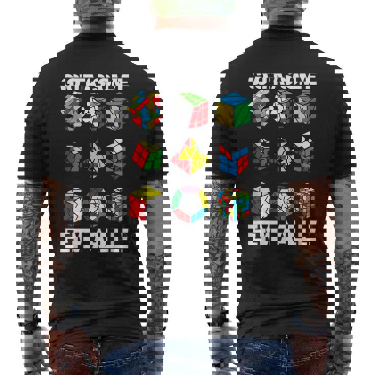 Gottaolve Em Allpeed Cuber パズルキューブ スピードキューブ メンズTシャツ バックプリント