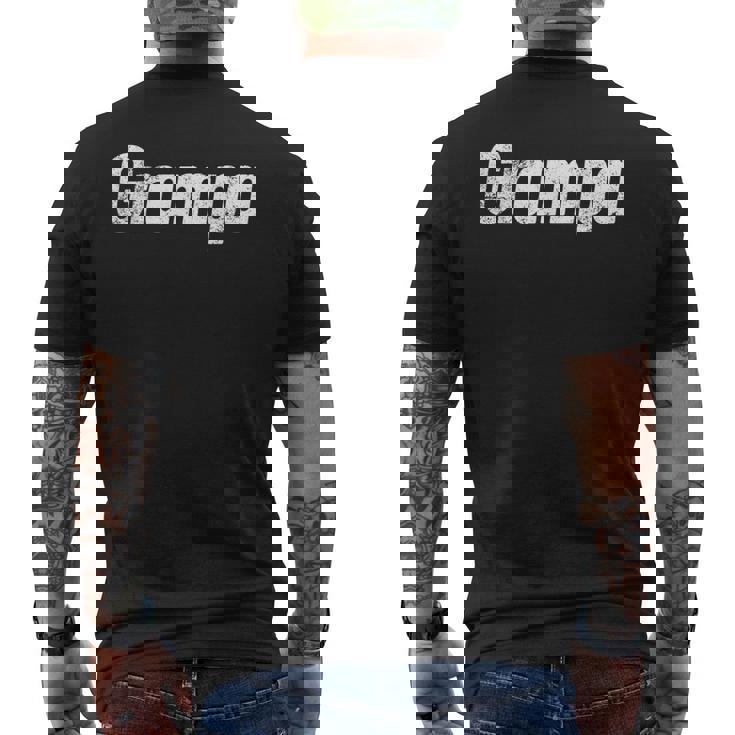 Grampa Grandfather 面白い父の日のギフト 新しいおじいちゃん メンズTシャツ バックプリント