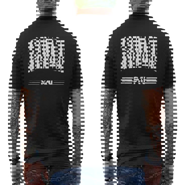 Granada España Ciudad Española En Blanco Camiseta Hombre Estampado Espalda