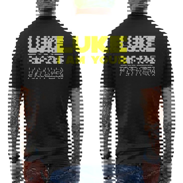 Great Fathers Day From Luke To His Father Men's T-shirt Back Print