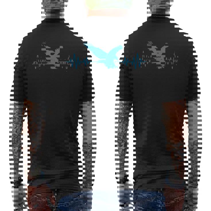 Great Usa イーグル ハートビート 面白い アメリカンバード ギフト メンズ レディース メンズTシャツ バックプリント