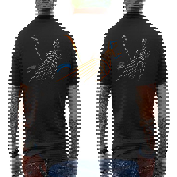 Guitar Lovers スタイライズド バンド ティー アーティスティック ギター メンズTシャツ バックプリント