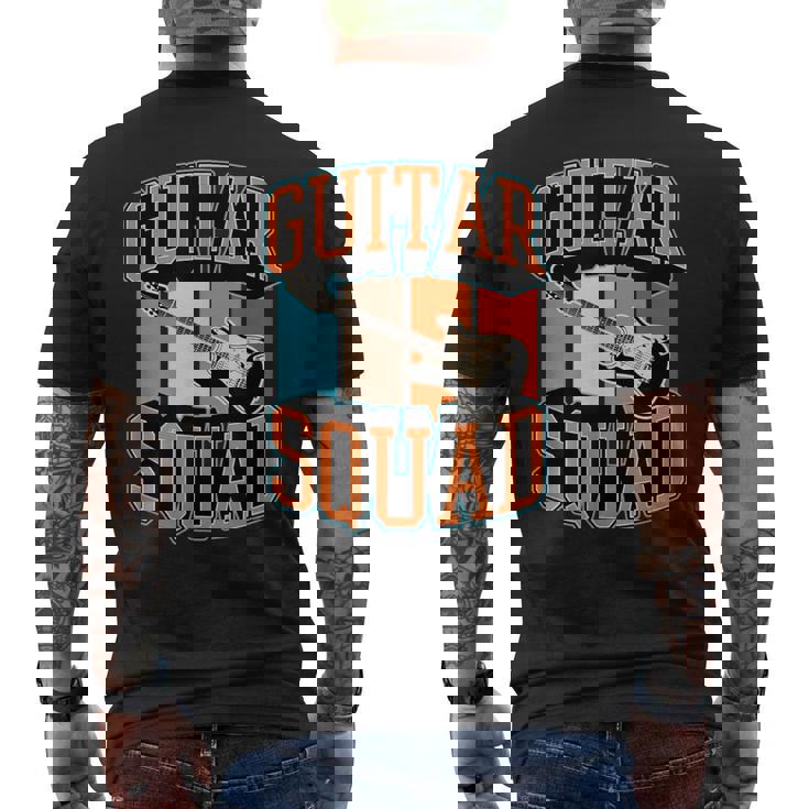 Guitarquad マッチング レトロ ヴィンテージスタイル ギターバンド メンズTシャツ バックプリント