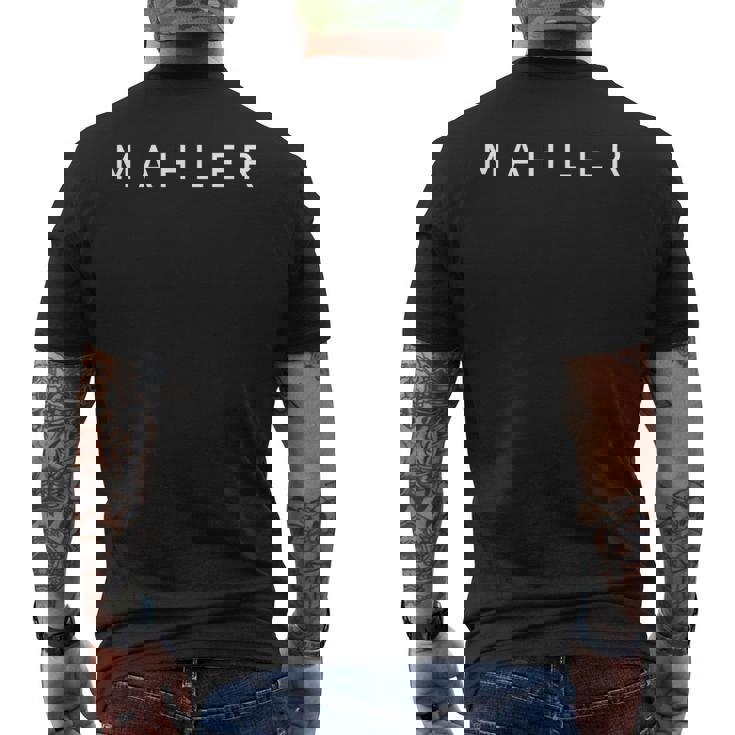 Gustav Mahler Manga Larga Camiseta Hombre Estampado Espalda