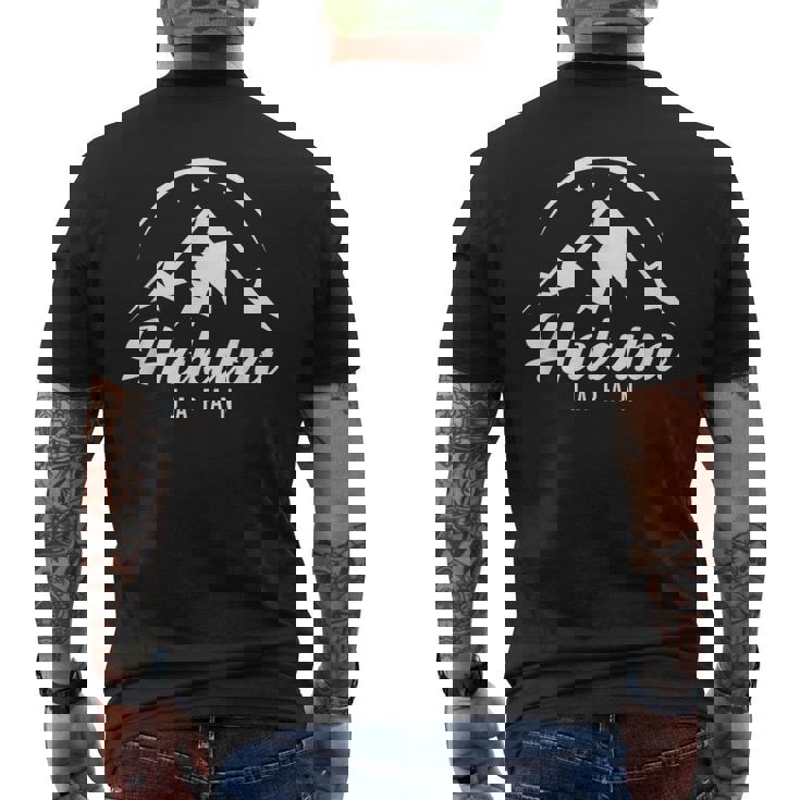 Hakuba Japan スキーリゾート スキー スノーボード メンズTシャツ バックプリント