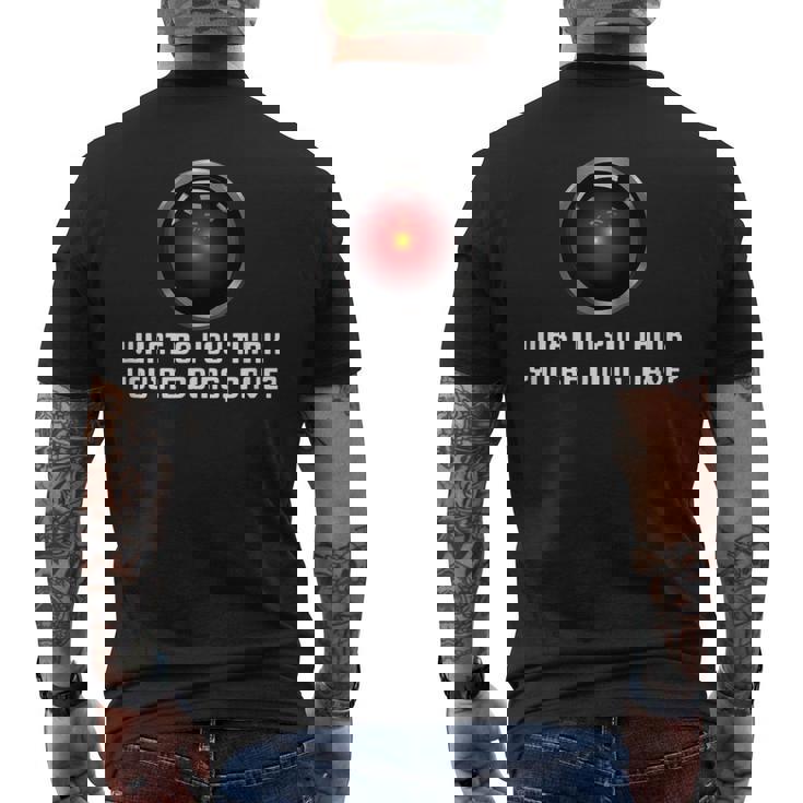 Hal 9000 ヴィンテージ 人工知能 メンズTシャツ バックプリント