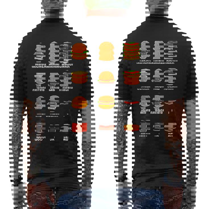 Ham Burgers Hamhamham Burburbur ハンバーガー大学 メンズTシャツ バックプリント