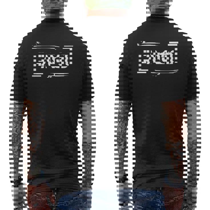 Hang Ten サーフボード サーフィン メンズTシャツ バックプリント