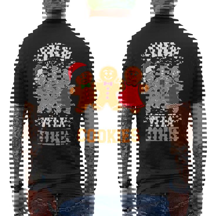 Hangin With My Cookie シャツ メンズ レディース ジンジャーブレッド クリスマス メンズTシャツ バックプリント