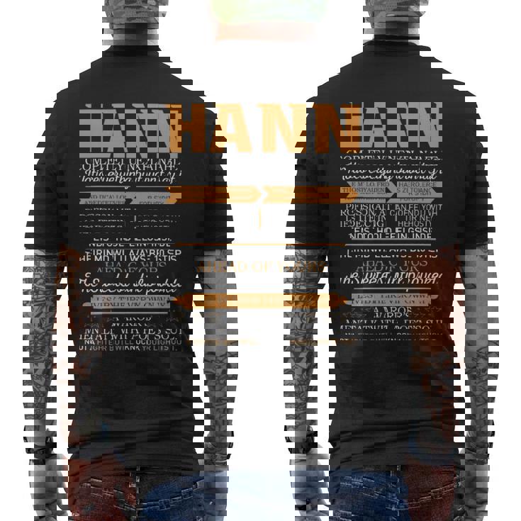 Hann Completely Unexplainable Notices Everything But Won’T Say It Name Men's T-shirt Back Print