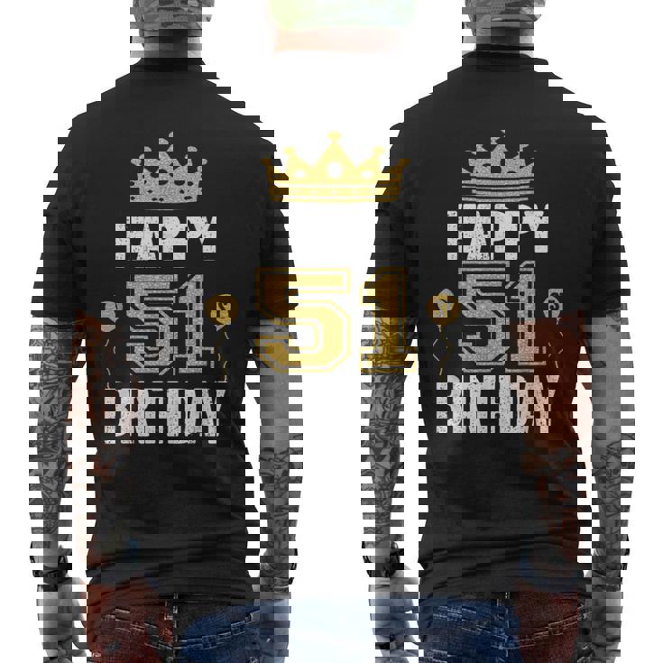 Happy 51St Birthday アイデア 51歳 男女用 メンズTシャツ バックプリント