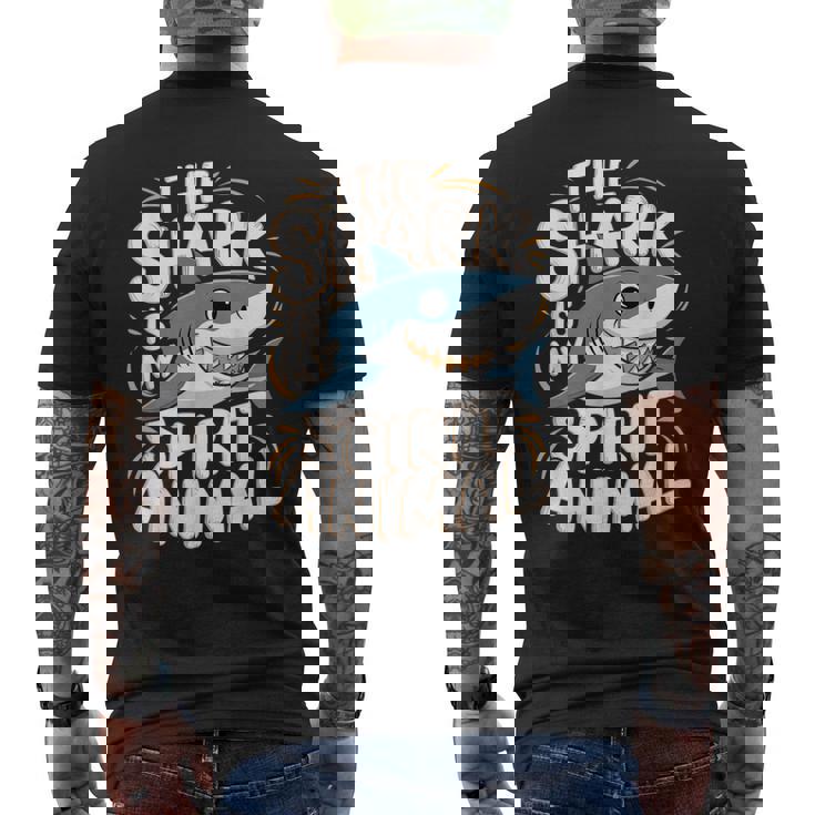 Thehark Is Mypirit アニマル 気まぐれなかわいいサメ メンズTシャツ バックプリント
