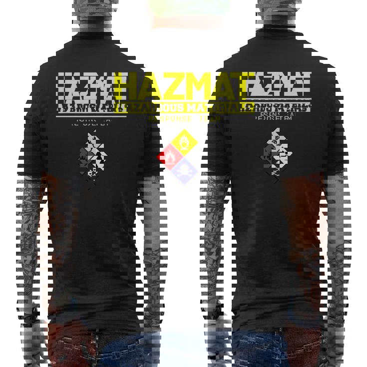 Hazmat 危険物対応チーム技術者tシャツ メンズTシャツ バックプリント