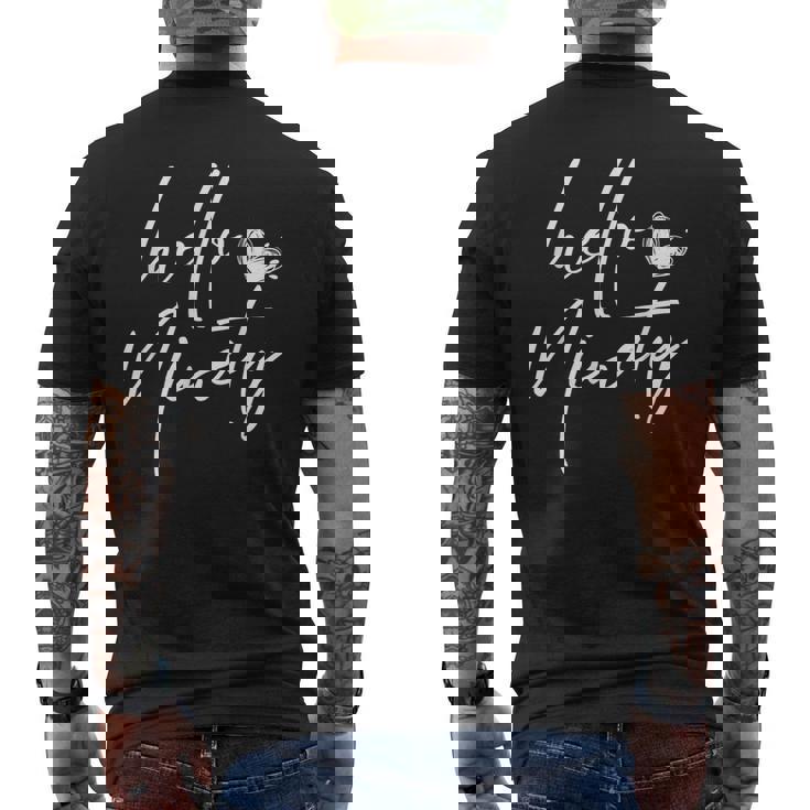 Hello Ninety 90歳の分隊 90歳の誕生日 お揃い メンズTシャツ バックプリント