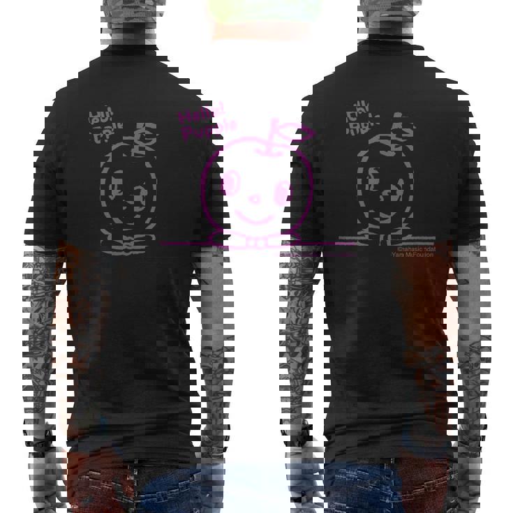 Hello Pupple メンズTシャツ バックプリント