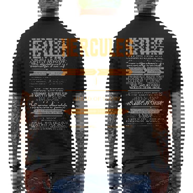 Hercules Completely Unexplainable Notices Everything But Won’T Say It Name Men's T-shirt Back Print