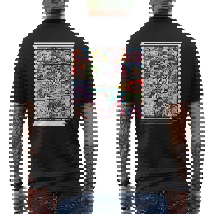 Hololive English Eurobeat Remix Album メンズTシャツ バックプリント