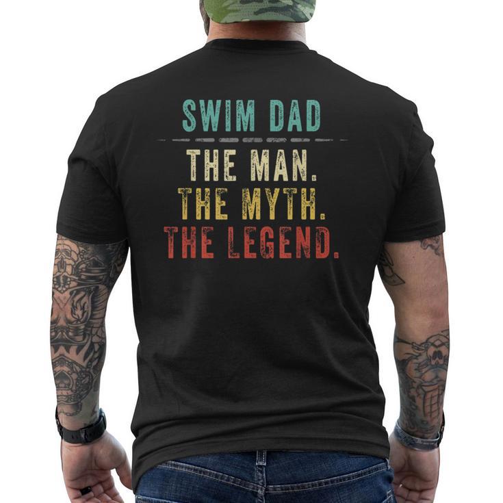 Hombre Regalo Para El Día Del Padre Natación Papá Hombre Mito Leyenda Camiseta Hombre Estampado Espalda