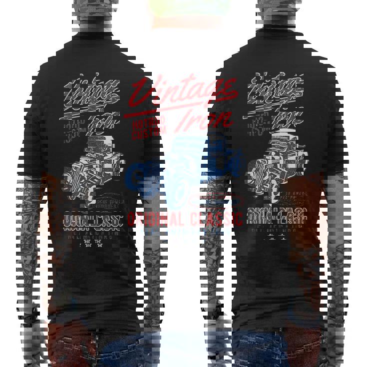 Hot Rodintage In Mangas Camiseta Hombre Estampado Espalda