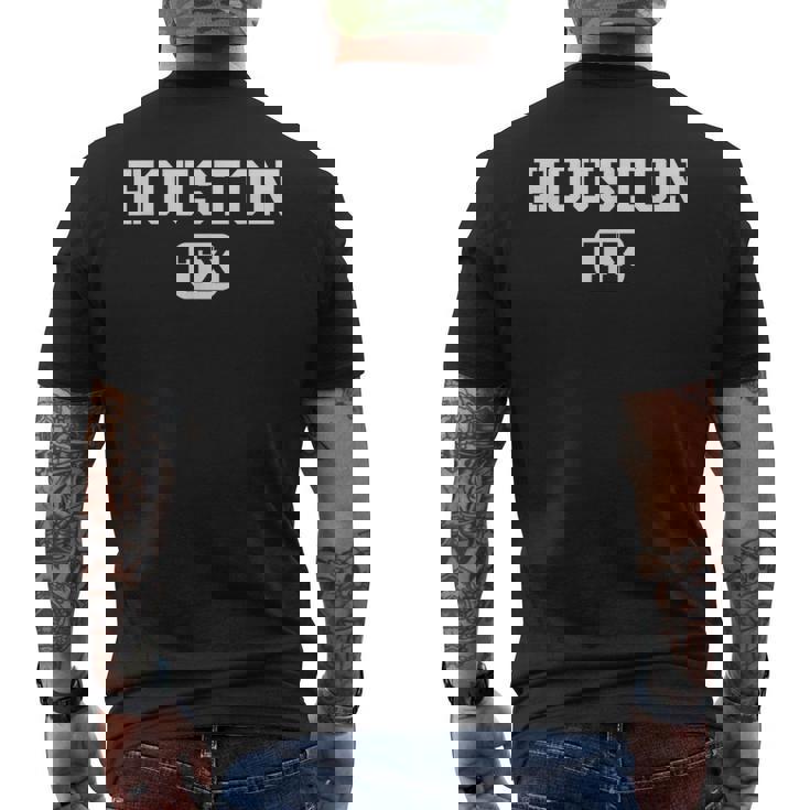 Houston Texas Throwback Classic メンズTシャツ バックプリント