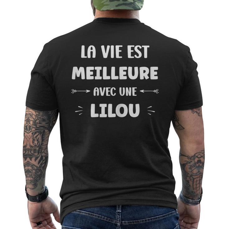 Humour Citation Lilou Laie Est Meilleure Avec Lilou T-shirt imprimé au dos