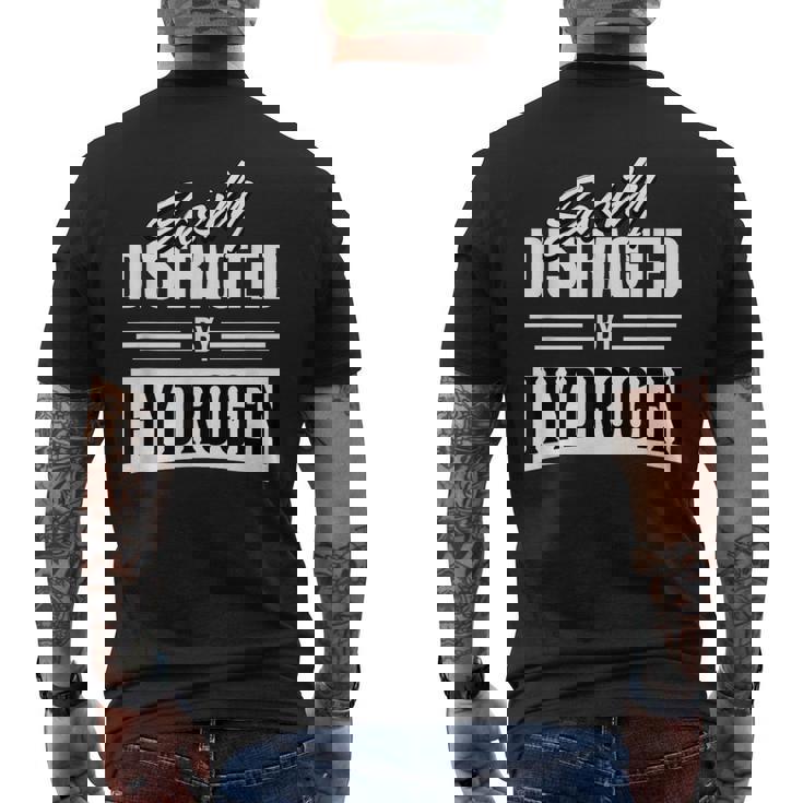 Hydrogen 再生可能エネルギー 原子燃料エレメント 水素 メンズTシャツ バックプリント