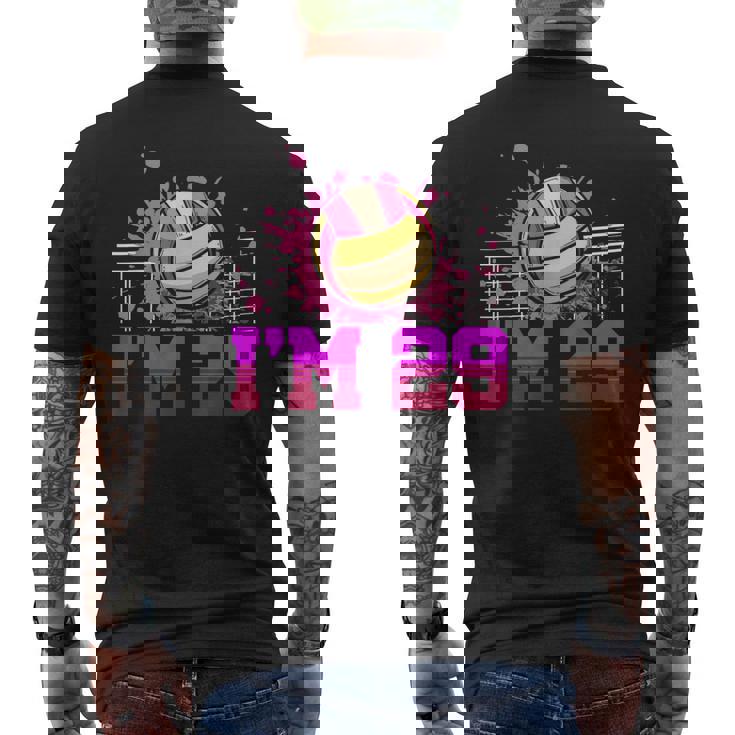 I'm 29Ports バレーボール選手 大人用 29歳の誕生日 メンズTシャツ バックプリント