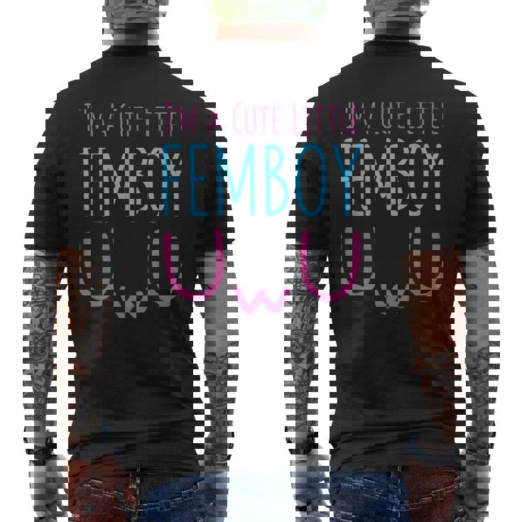 I'm A Cute Little Femboy Aestheticissy メンズTシャツ バックプリント