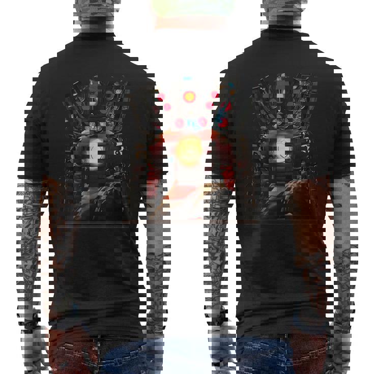 I'm The Birthday Boy スピーカーマン カメラマン トイレ テレビマン メンズTシャツ バックプリント