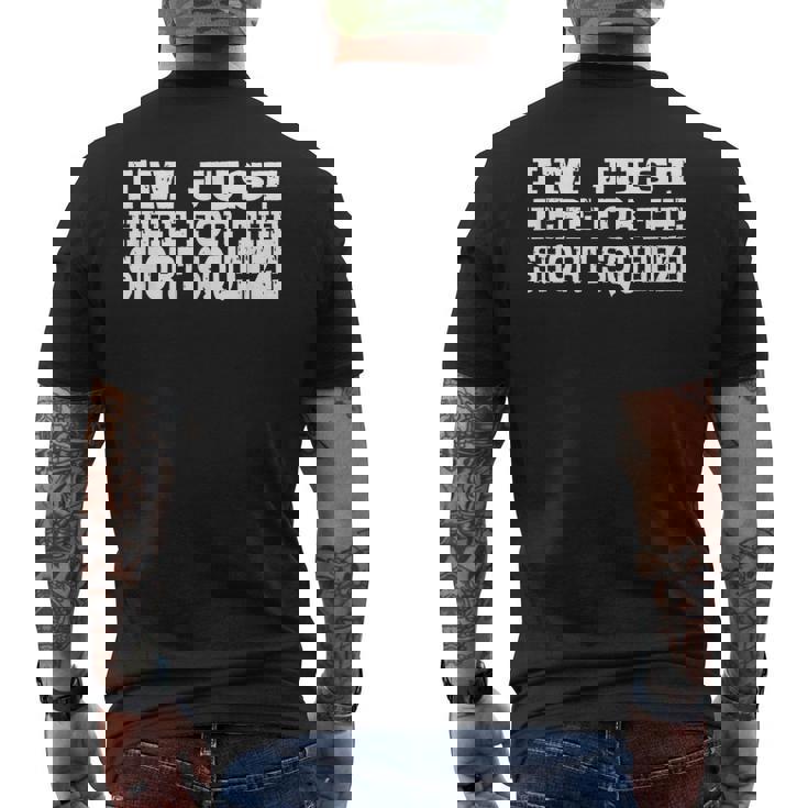 I'm Just Here For Thehortqueeze 面白い株式市場 メンズTシャツ バックプリント