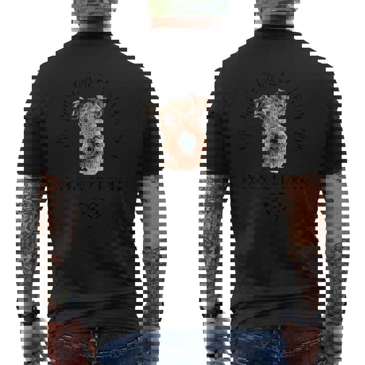 I'm Notingle I Have My Airedale Terrier エアデールテリア犬 メンズTシャツ バックプリント