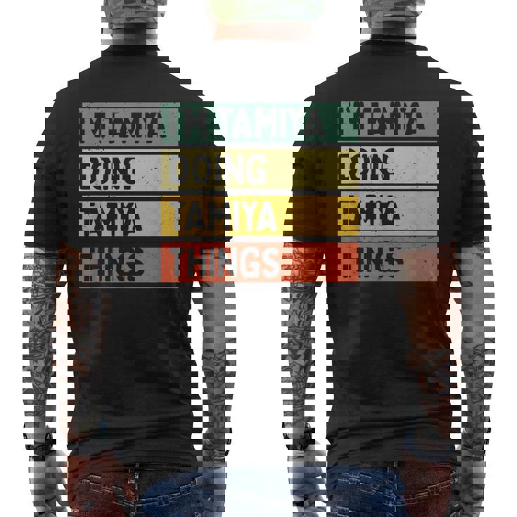 I'm Tamiya Doing Tamiya Things 面白い名言 メンズTシャツ バックプリント