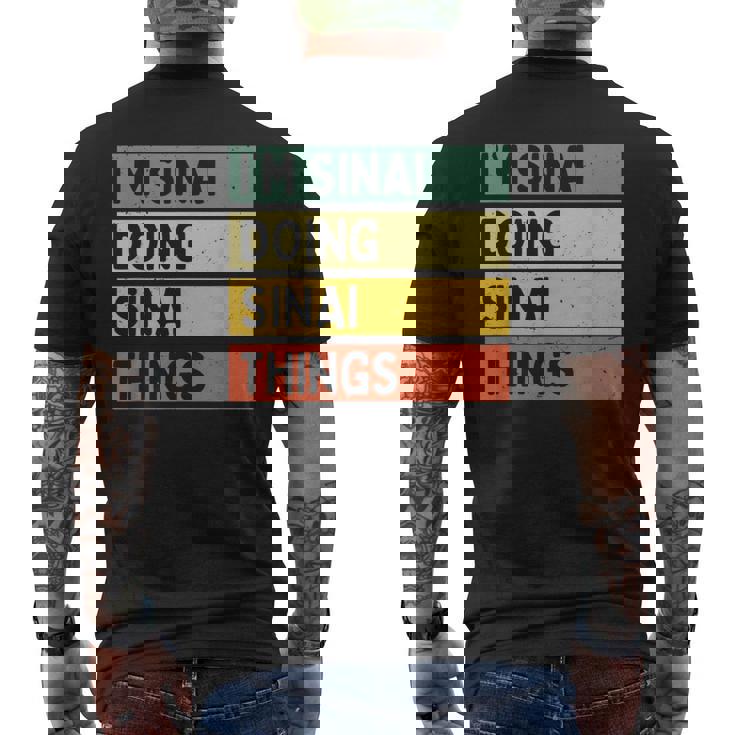 I'minai Doinginai Things 面白い名言 メンズTシャツ バックプリント