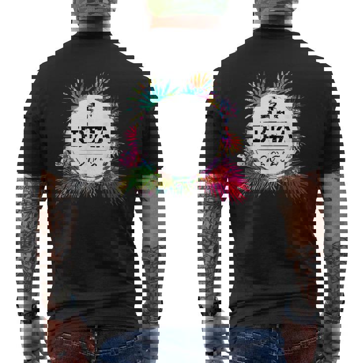 Ibiza 2025 カラフル メンズTシャツ バックプリント