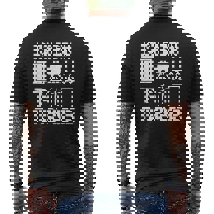 Ich Bin ターナー アート 体操モチーフ 男の子 メンズ メンズTシャツ バックプリント