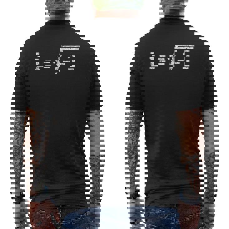 Imaginary Number I メンズTシャツ バックプリント