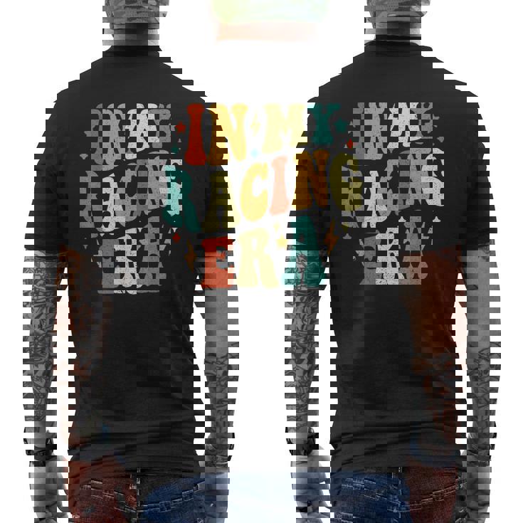 In My Racing Era Racing レトロ ヴィンテージ メンズTシャツ バックプリント