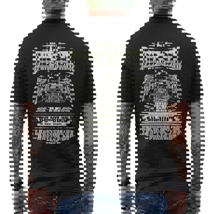 It's A Diesel Thing トラッカー トラック ドライバー メカニック 面白い メンズ メンズTシャツ バックプリント
