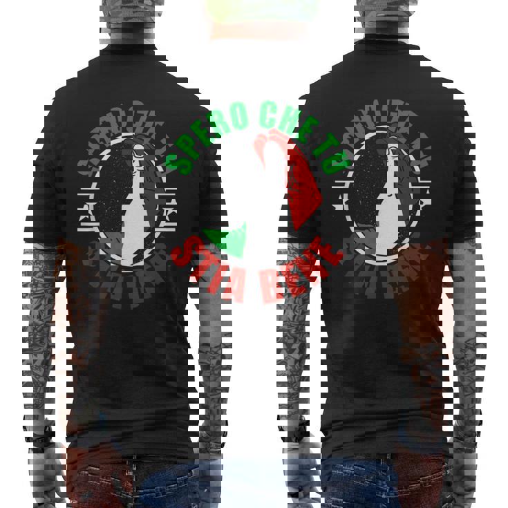 Italia Regalo Para Italia Italia Italiano Hombre Camiseta Hombre Estampado Espalda