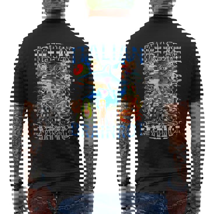 Italiana Brainrot メンズTシャツ バックプリント