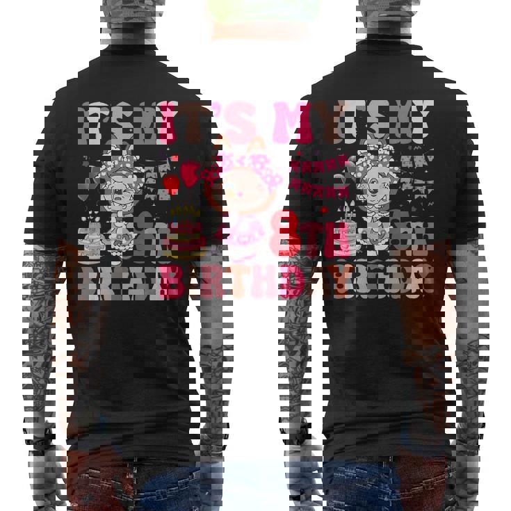 It's My 8Th Birthday Niñas Niños Adolescentes Labubu Bday Camiseta Hombre Estampado Espalda