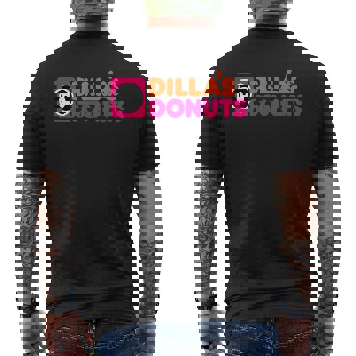 J Dillas ドーナツ ヒップホップ ジェイディー メンズTシャツ バックプリント