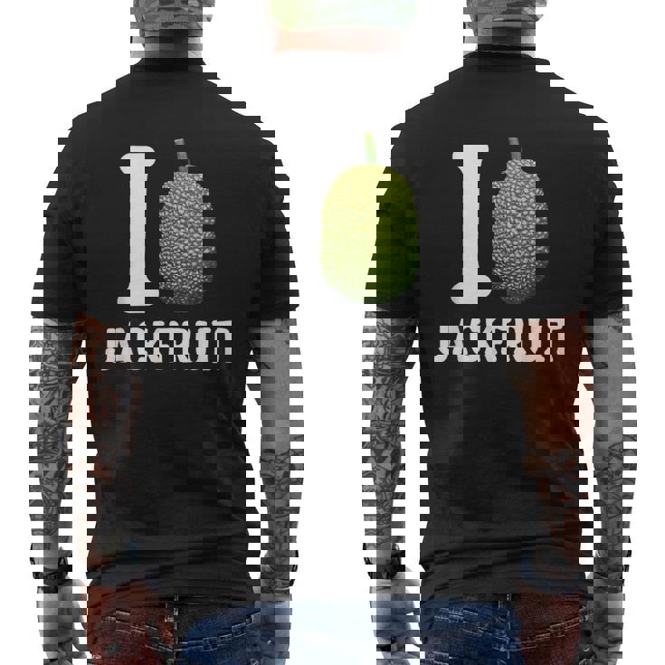 Jackfruit ビーガン ベジタリアン エキゾチックフルーツ 植物ベースのダイエット メンズTシャツ バックプリント