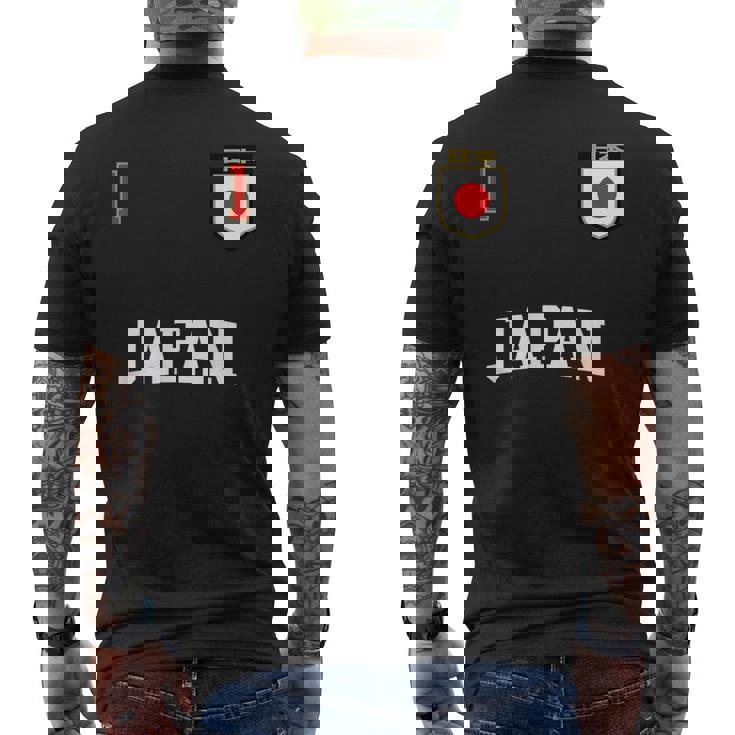 Japan チームサッカー 日本 Number 1Occer メンズTシャツ バックプリント