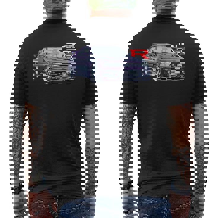 Jdm Car R33-Spec ミッドナイトトラック 400R メンズTシャツ バックプリント