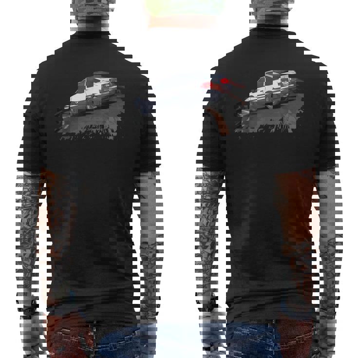 Jdm Cartreet Drift Race 86 アニメスタイル メンズTシャツ バックプリント