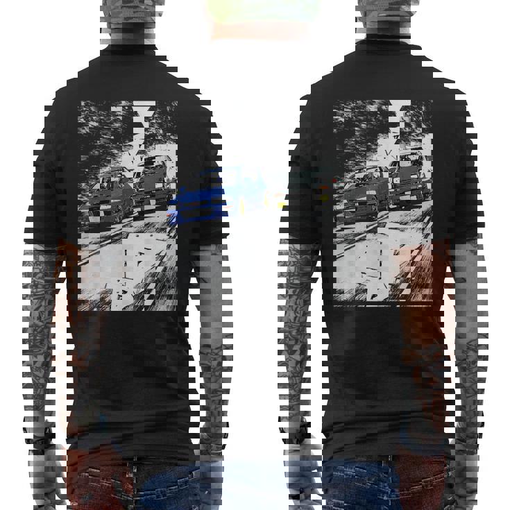 Jdm Cartreet Drift Race 86S Gc8 バージョン 6 アニメラリー メンズTシャツ バックプリント