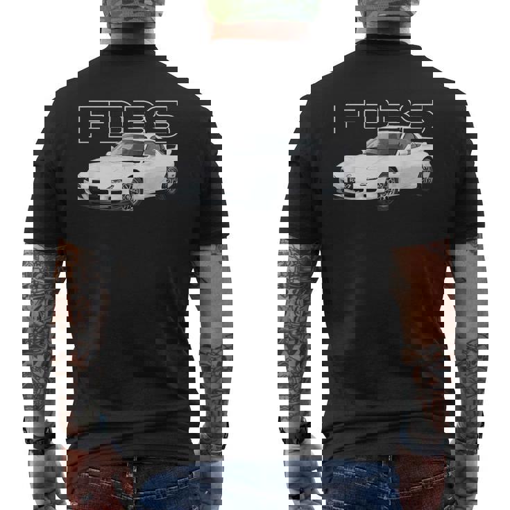 Jdm Fd ロータリーカー ホワイト メンズTシャツ バックプリント